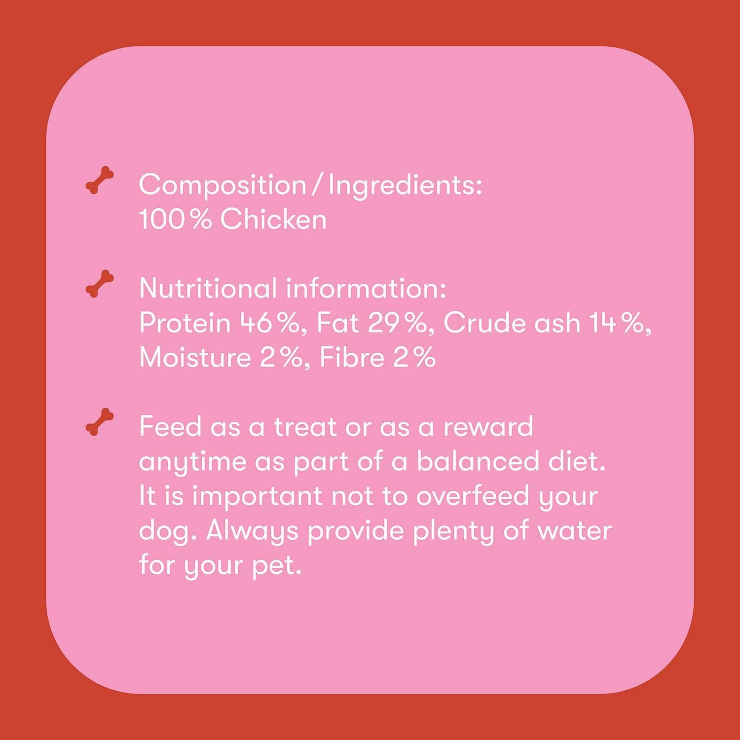 Friandises lamelles de poulet