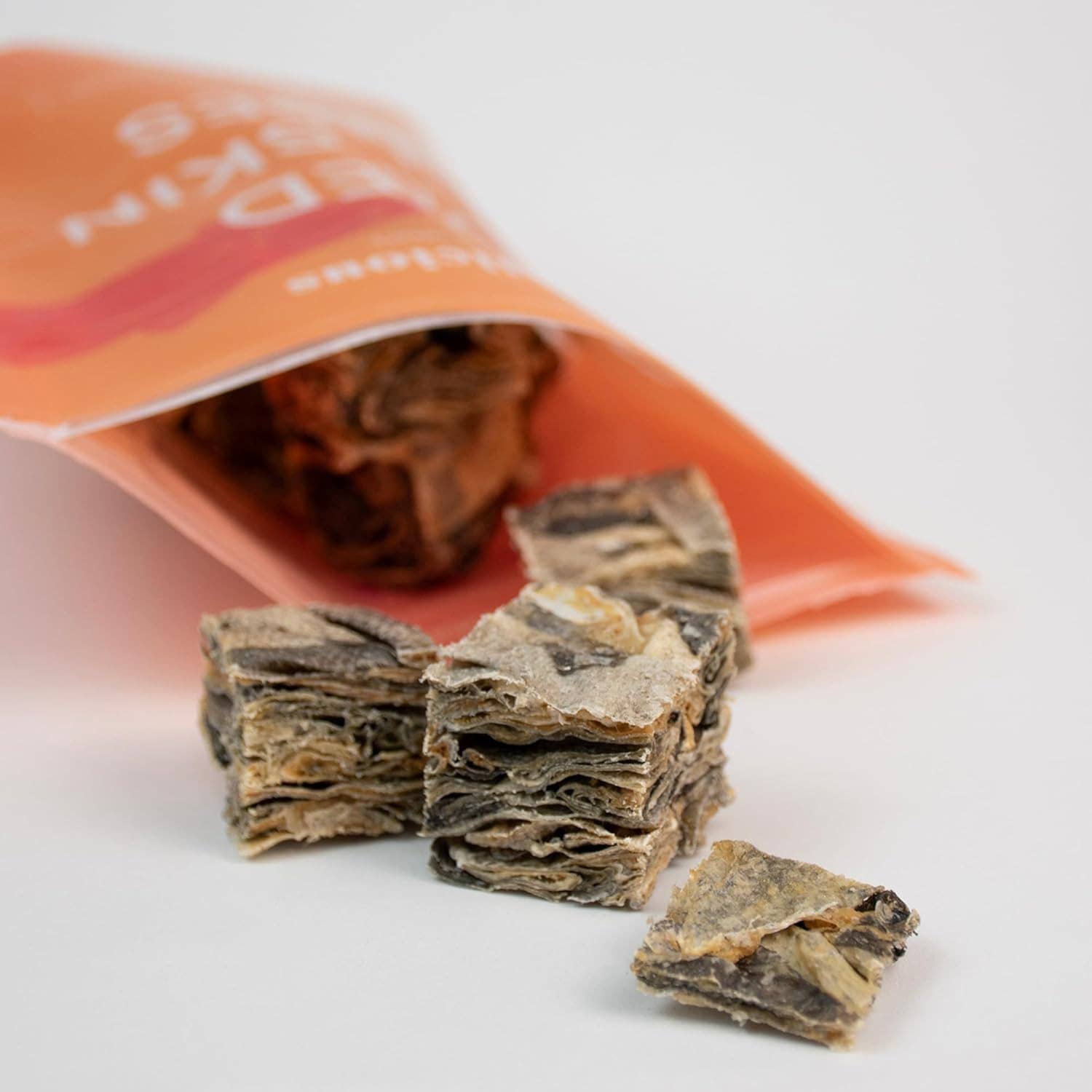 Friandises cubes de peau de morue