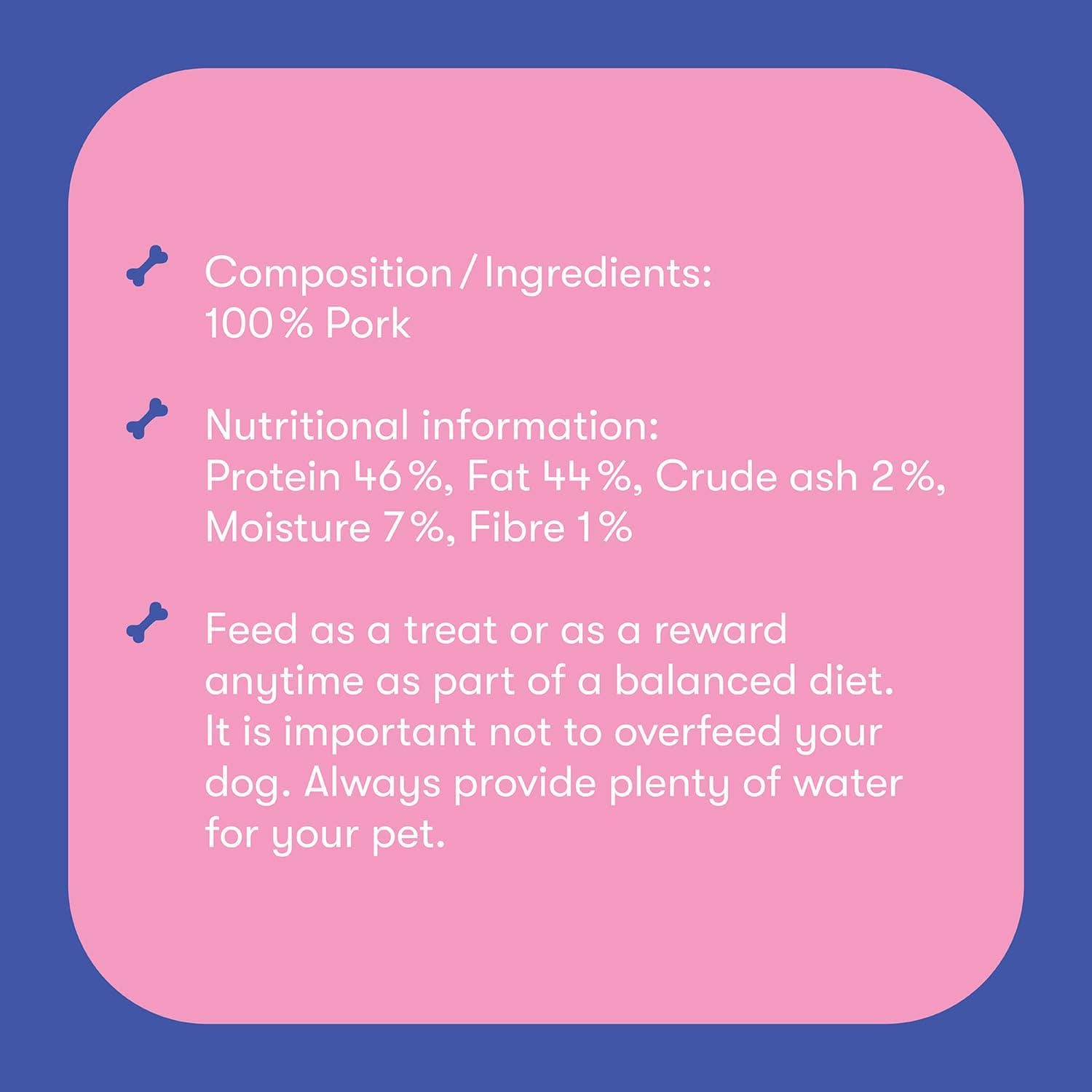 Friandises croquantes au porc